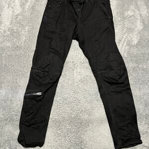 G-Star Raw Pilot 3d Slim Jeans Mens 36 x32 Black Button Fly Punk Skate